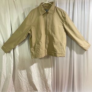 Old Navy Vintage 2005 Men's Large Tan Chore Workwear FA05 Y2K Harrington Jacket